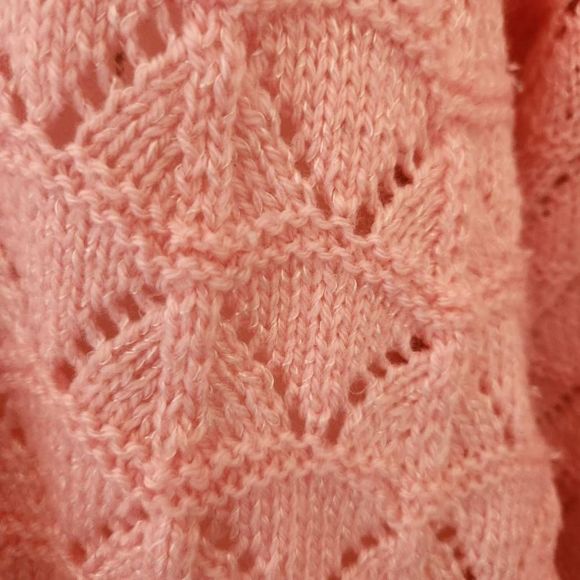 French chic vintage pink cardigan sweater pink M-L knit sezane. No tags. - Picture 6 of 6